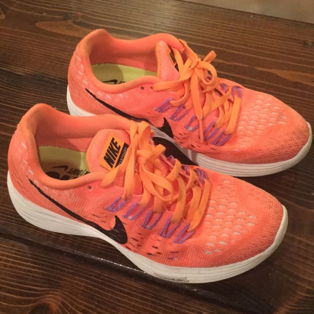 Nike Lunarglide Orange  Running Sneakers